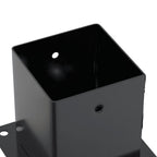 Bases para postes cuadradas 12 uds. Antracita 101x101 mm