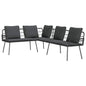 Anthracite Sofa with cushion 173 x 231 x 90cm Steel