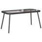Brown and Black Coffee Table 90 x 45 x 43 cm Poly Rattan