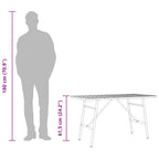Mesa de Comedor Marrón 110 x 55 x 61,5 cm