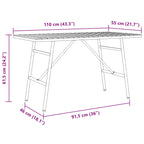 Mesa de Comedor Marrón 110 x 55 x 61,5 cm