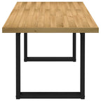 Mesa de comedor "NOAIN" patas U madera maciza pino 180x90x75 cm