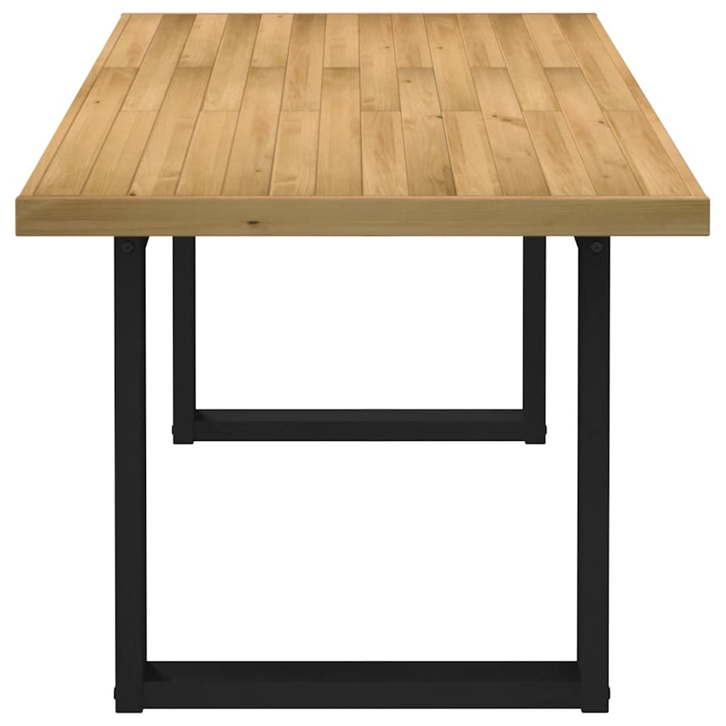 Mesa de comedor "NOAIN" patas U madera maciza pino 180x90x75 cm