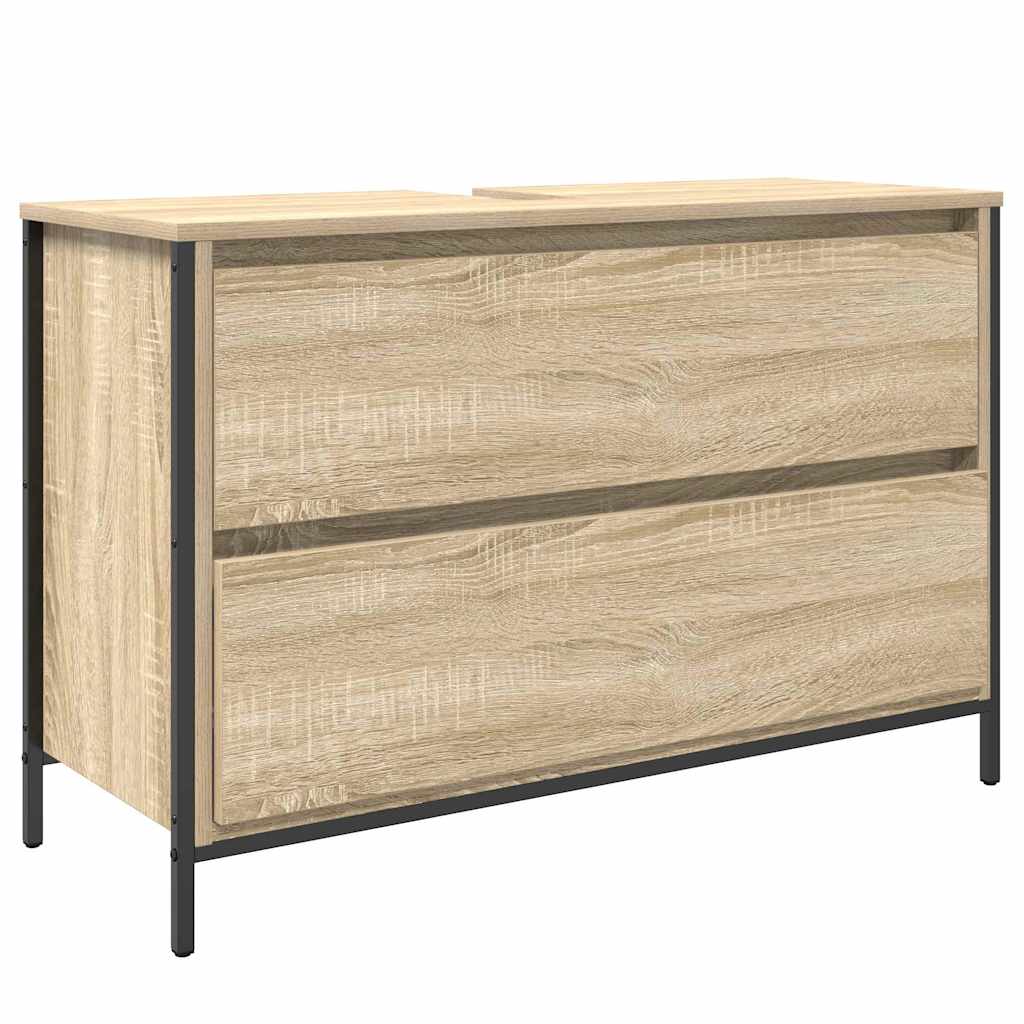 Juego de muebles de baño con cajón 3 pcs Roble Sonoma