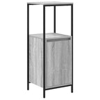 Juego de muebles de baño 3 pcs Gris Sonoma Madera de ingeniería