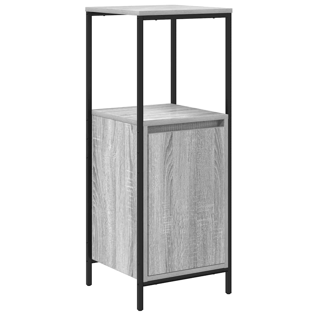 Juego de muebles de baño 3 pcs Gris Sonoma Madera de ingeniería