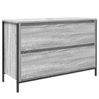 Juego de muebles de baño 3 pcs Gris Sonoma Madera de ingeniería
