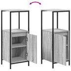 Juego de muebles de baño 3 pcs Gris Sonoma Madera de ingeniería