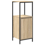 Juego de muebles de baño 5 pcs Beige Madera de ingeniería