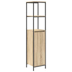 Juego de muebles de baño 5 pcs Beige Madera de ingeniería