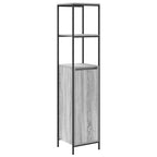 Juego de muebles de baño con cajón 2 pcs Gris sonoma y Negro