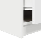 Mesa de centro con cajones blanca 100x100x40 cm