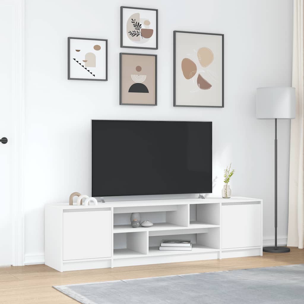 Mueble de TV acero laminado en frío antracita 202x39x43,5 cm