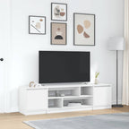 Mueble de TV acero laminado en frío antracita 202x39x43,5 cm