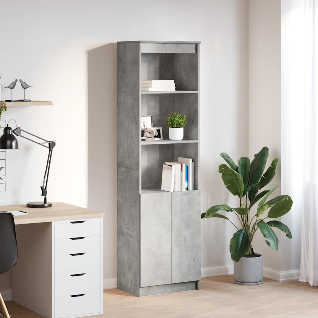 Aparador alto blanco 29,5x34x119,5 cm madera de ingeniería