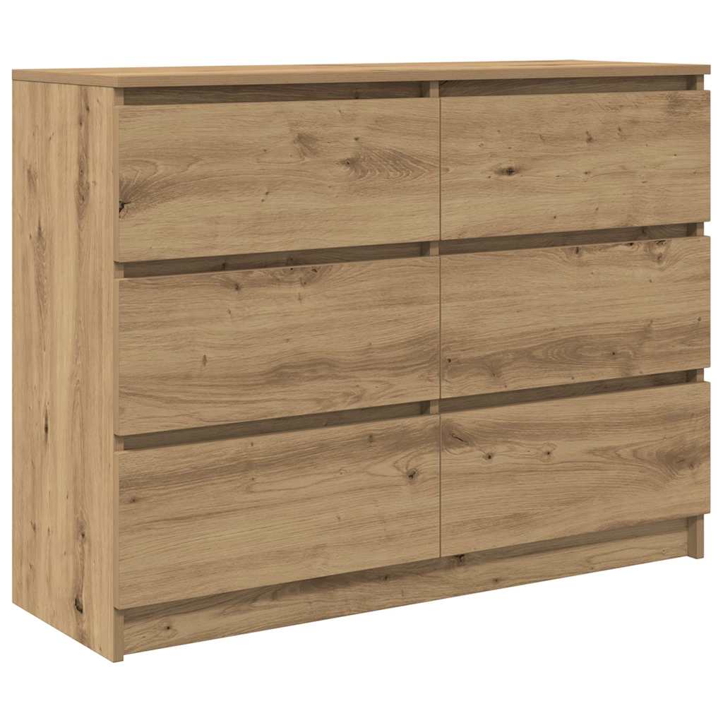 Aparador Artisan Roble 100x35x76 cm Madera de ingeniería
