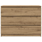 Aparador Artisan Roble 100x35x76 cm Madera de ingeniería