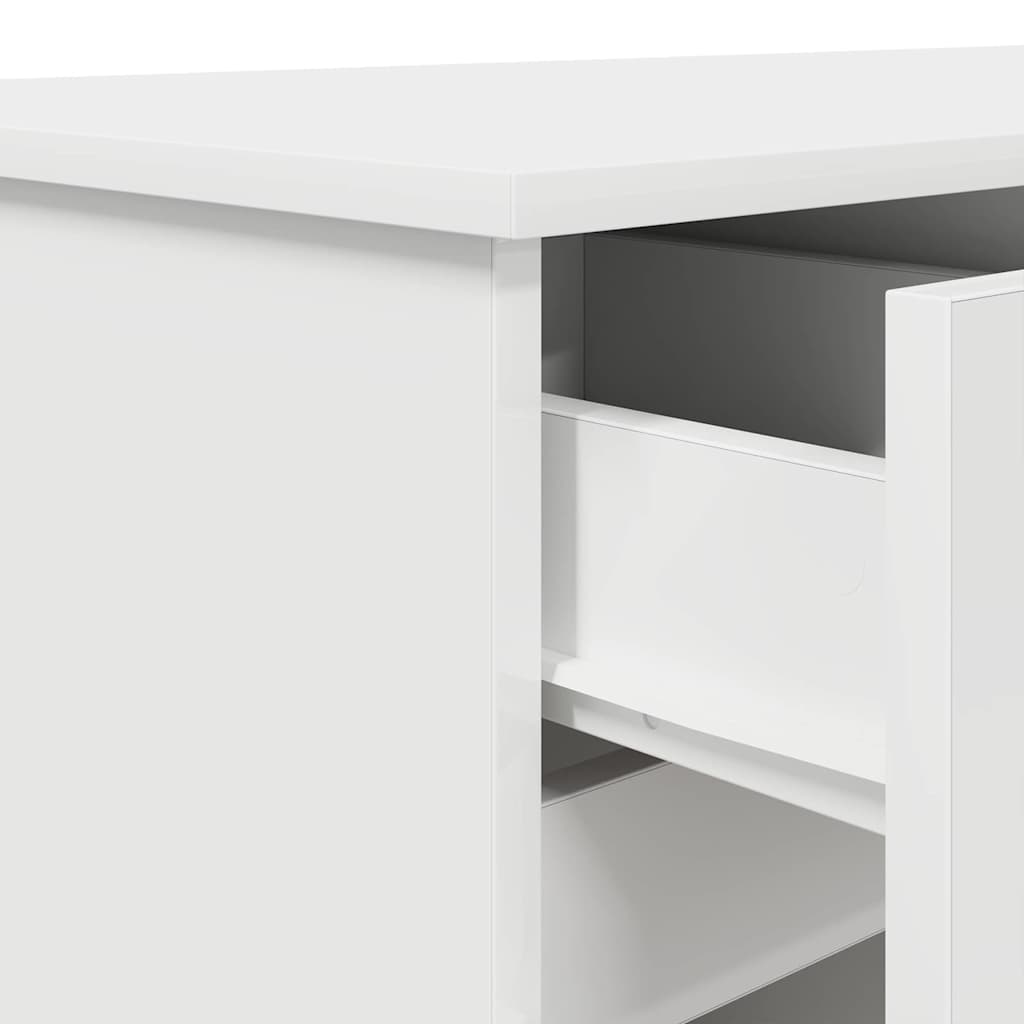 Escritorio Blanco 140 x 49 x 76 cm Madera contrachapada