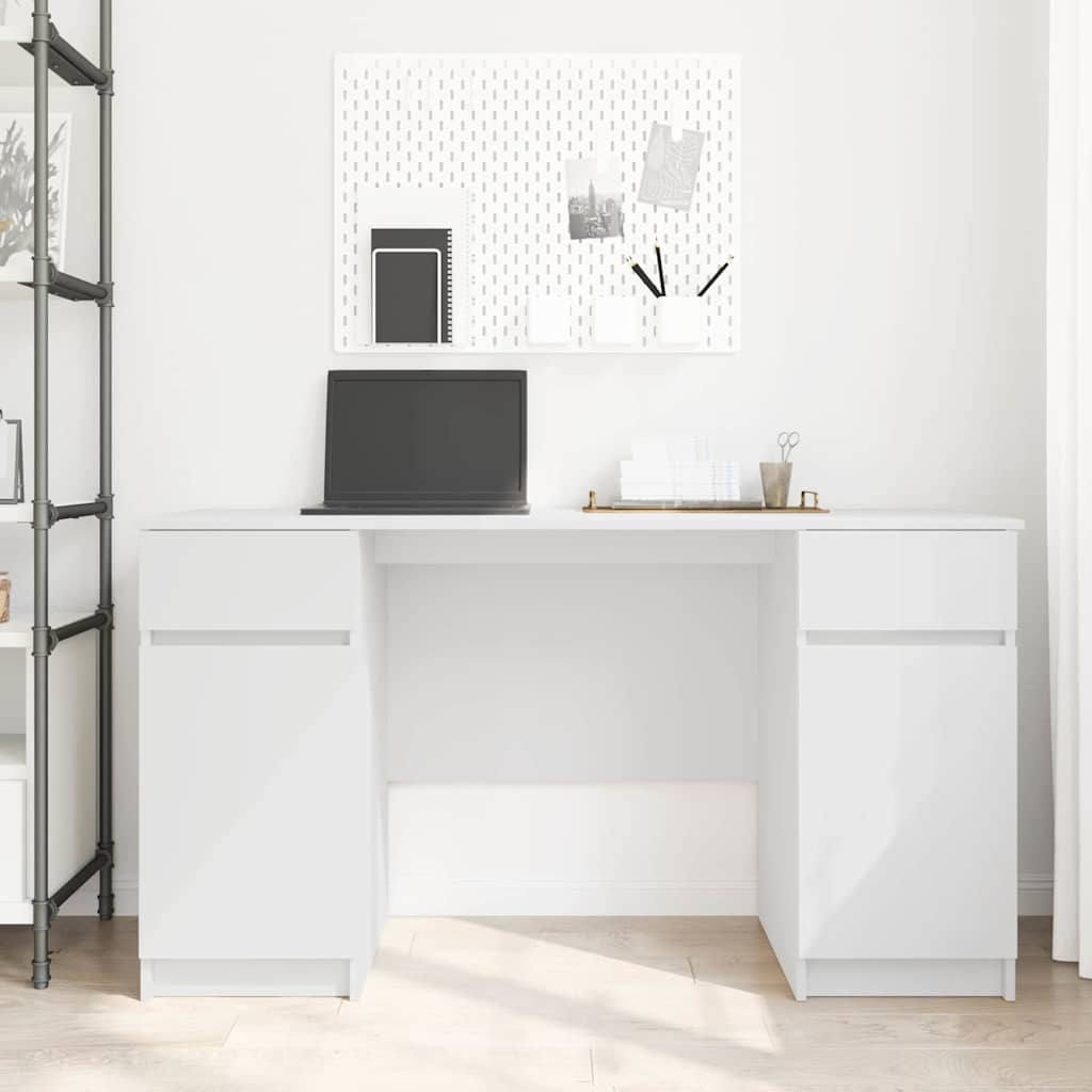 Escritorio Blanco 140 x 49 x 76 cm Madera contrachapada