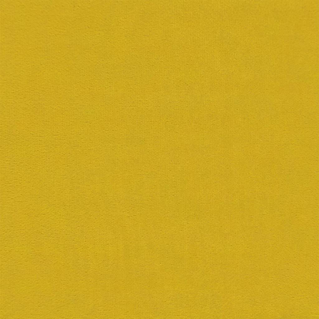 Sofá 2 plazas con chaise longue en forma L amarillo 125 cm