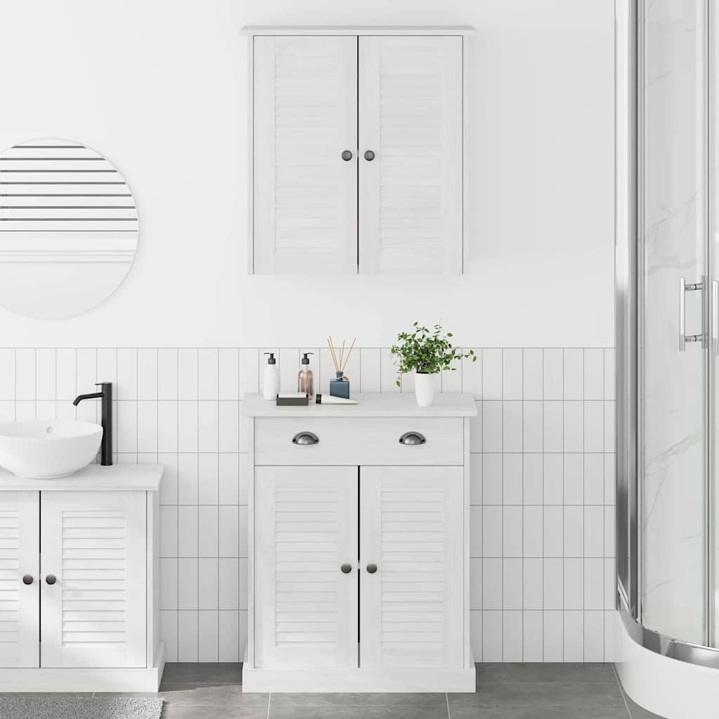 Juego de muebles de baño VIGO 2 pcs Marrón y Marrón Miel