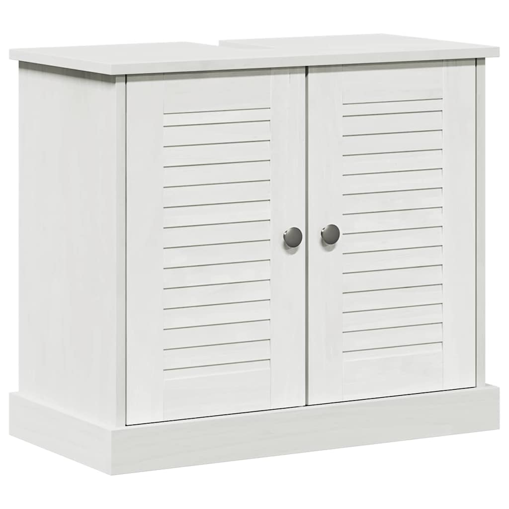 Juego de muebles de baño 3 pcs antiguo Madera de pino macizo
