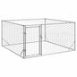 Caseta para perros de exterior con puerta 2x1x1 m de acero galvanizado