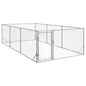 Caseta para perros de exterior con puerta 2x1x1 m de acero galvanizado