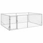 Caseta para perros de exterior con puerta 2x1x1 m de acero galvanizado