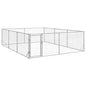 Caseta para perros de exterior con puerta 2x1x1 m de acero galvanizado