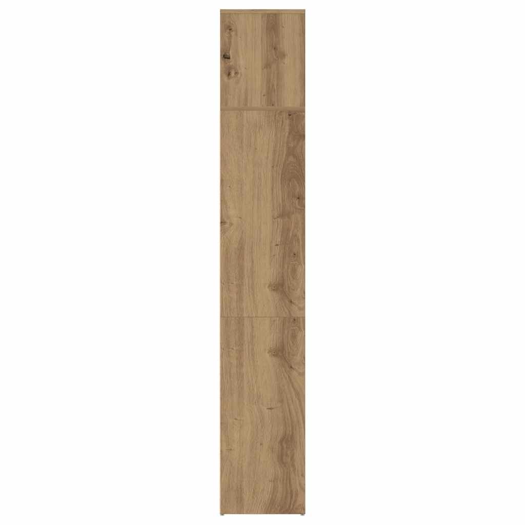 Estanterías para libros 3 uds madera ingeniería roble artesanal