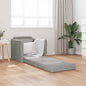 Dark Yellow Sofa Bed 74 x 77 x 81 cm Velvet