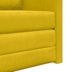 Sofá cama Amarillo oscuro 74 x 77 x 81 cm Terciopelo