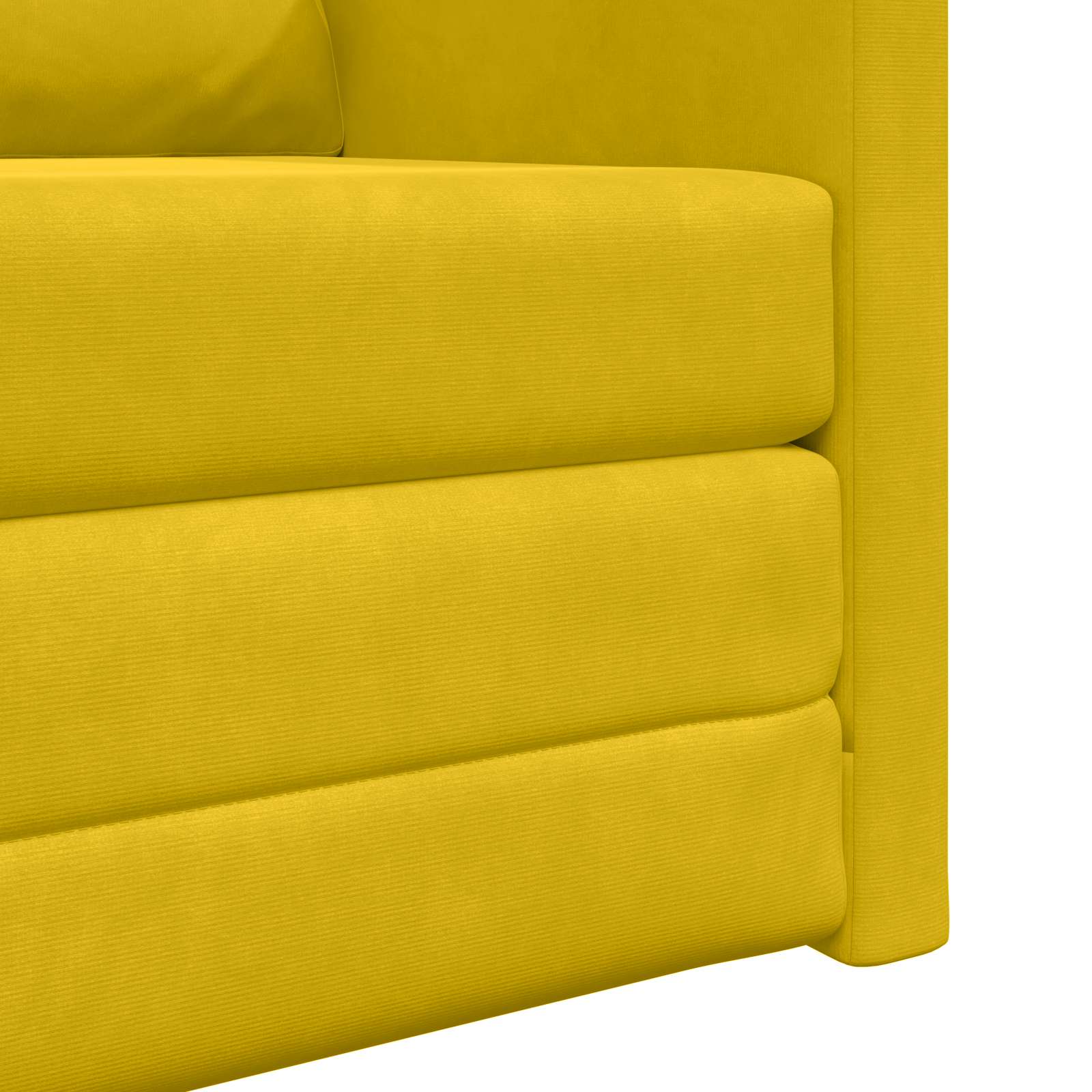 Sofá cama Amarillo oscuro 74 x 77 x 81 cm Terciopelo