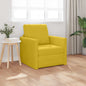 Dark Yellow Sofa Bed 74 x 77 x 81 cm Velvet