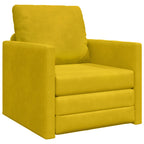 Sofá cama Amarillo oscuro 74 x 77 x 81 cm Terciopelo