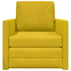 Sofá cama Amarillo oscuro 74 x 77 x 81 cm Terciopelo