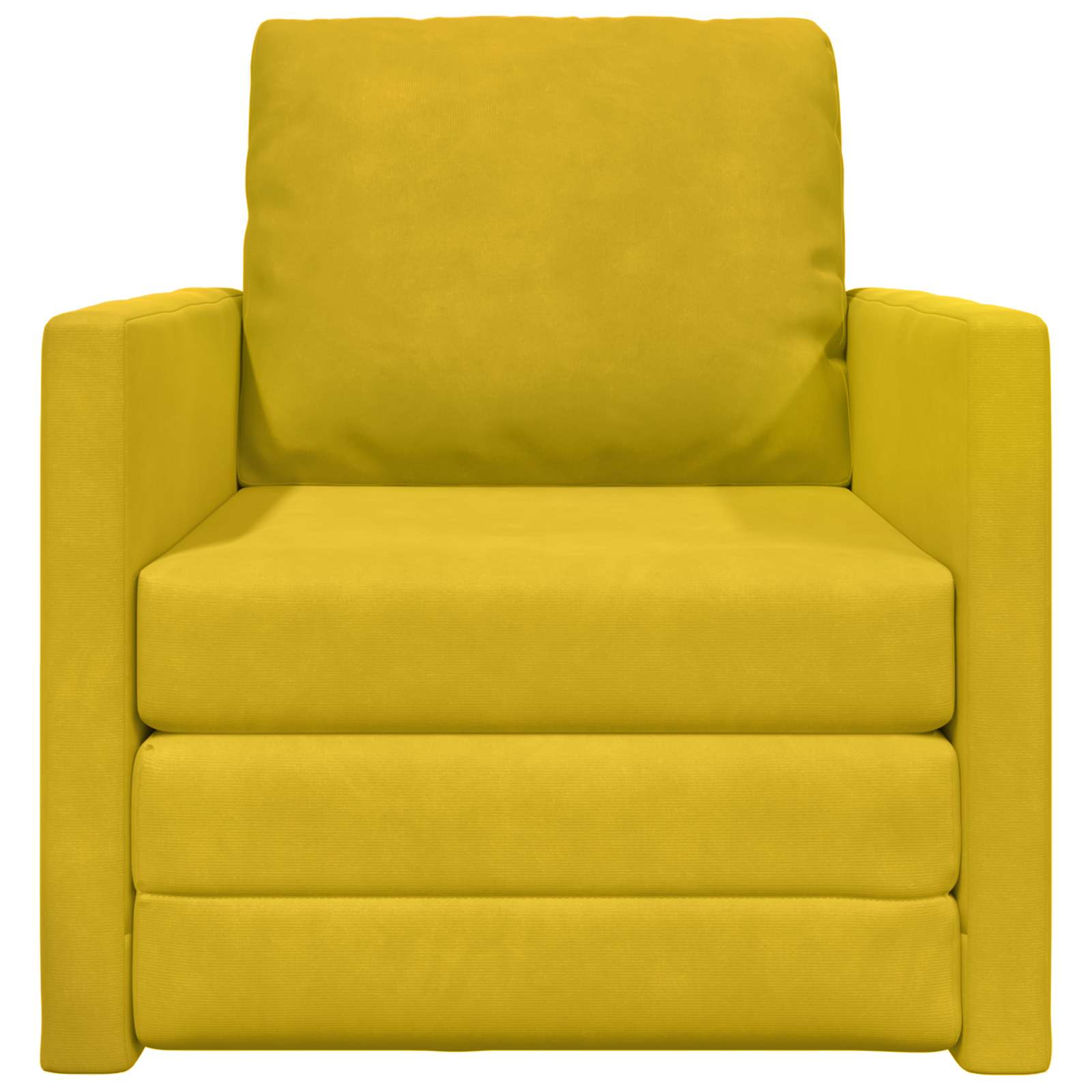 Sofá cama Amarillo oscuro 74 x 77 x 81 cm Terciopelo