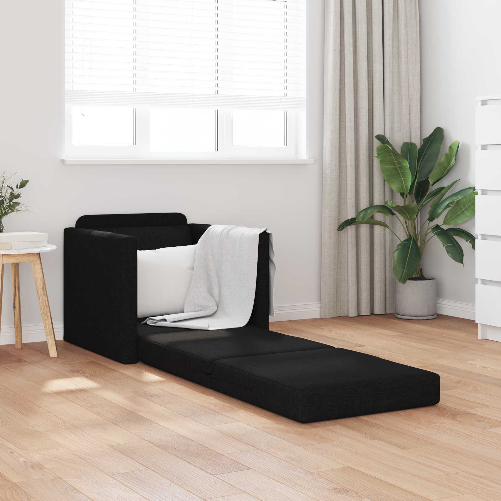Sofa bed 60cm Light Grey fabric