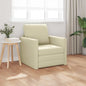 Sofá-cama 60cm Capuccino Pele artificial