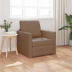 Sofá cama 60cm Capuchino Cuero artificial