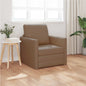 Sofá-cama 60cm Capuccino Pele artificial