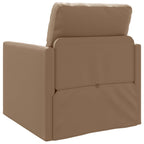 Sofá cama 60cm Capuchino Cuero artificial