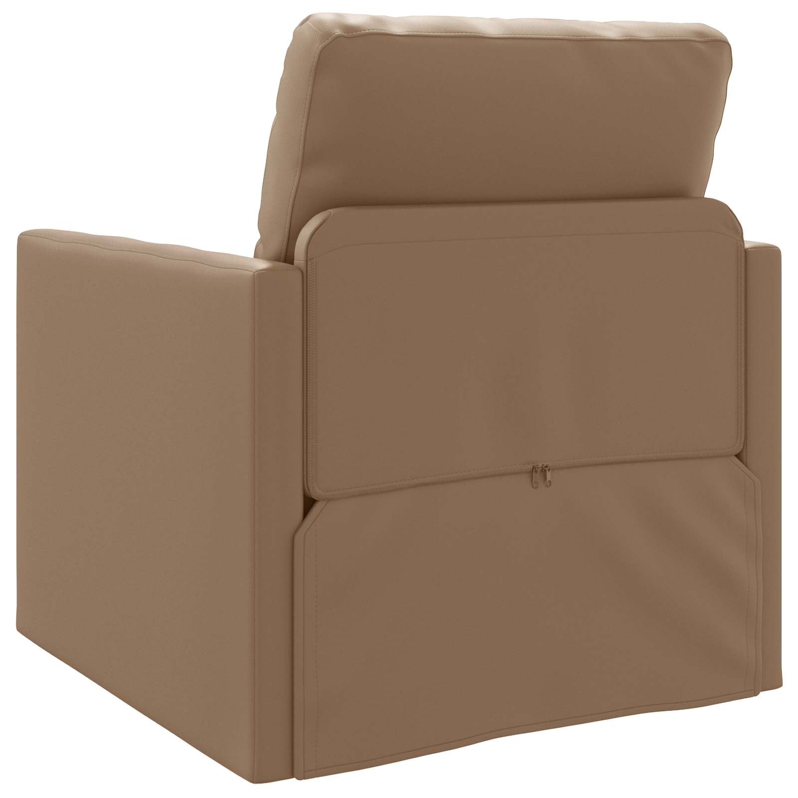 Sofá cama 60cm Capuchino Cuero artificial
