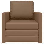 Sofá cama 60cm Capuchino Cuero artificial