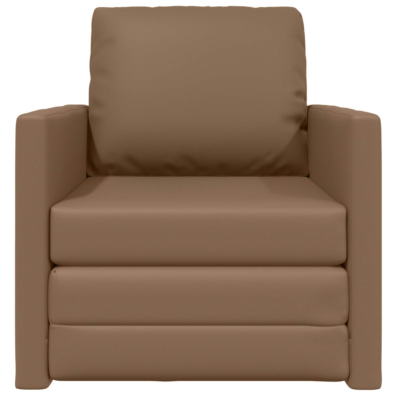 Sofá cama 60cm Capuchino Cuero artificial