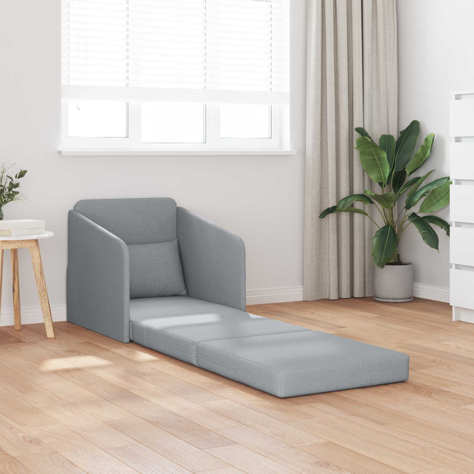 Blue sofa bed 65 x 80 x 83 cm fabric