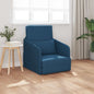 Blue sofa bed 65 x 80 x 83 cm fabric
