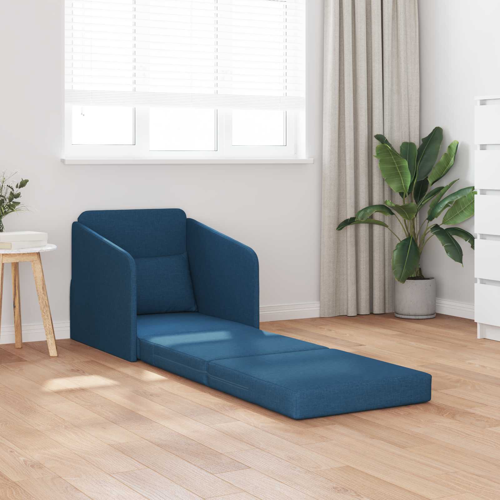 Sofá cama Azul 65 x 80 x 83 cm tela