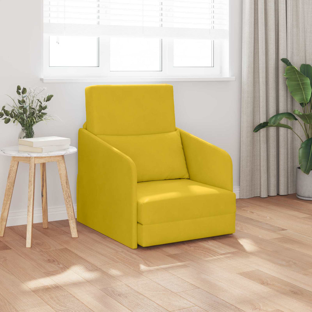Sofá cama Amarillo 65 x 80 x 83 cm Terciopelo